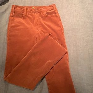 Mother NWOT hustler ankle feat corduroy jeans!